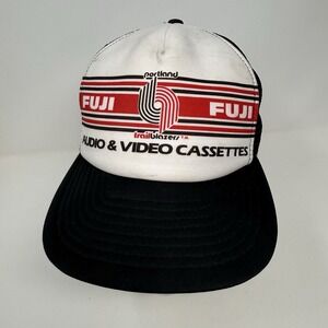 Rare Vintage Portland Trail Blazers Fuji Audio Video Snap Back Hat Cap Sports